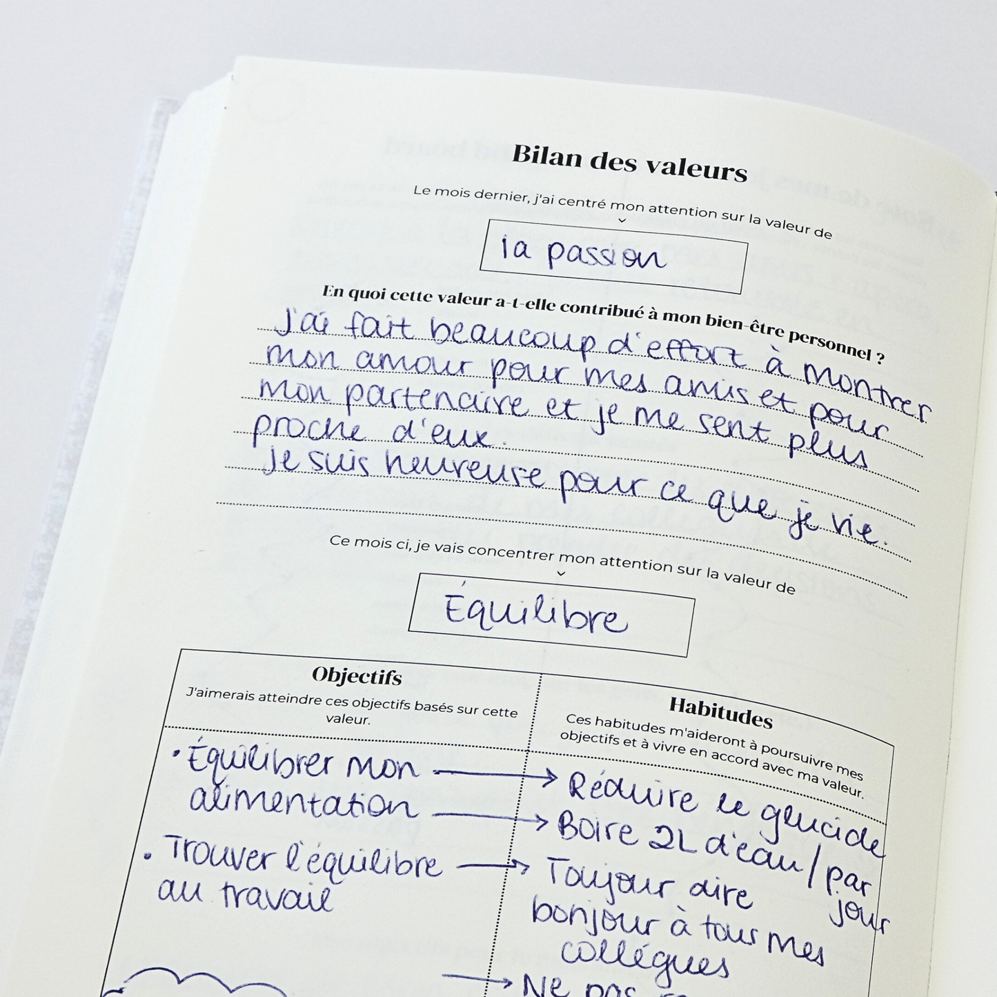 Journal de gratitude - Mes 6 minutes